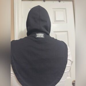 Burberry Black Hooded Scarf